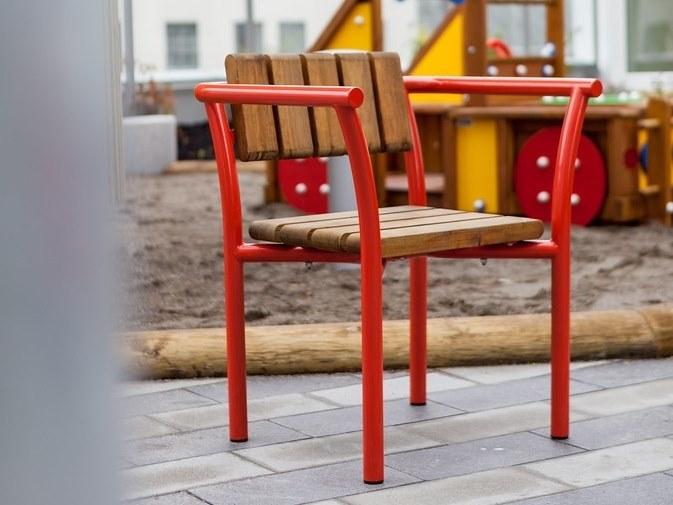 VESTRE Садовый стул из стали и дерева Parc sun-id-1462808 - Вид №2