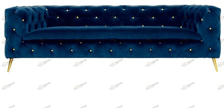 Moanne Стеганый диван с обивкой из бархата sun-id-1408831