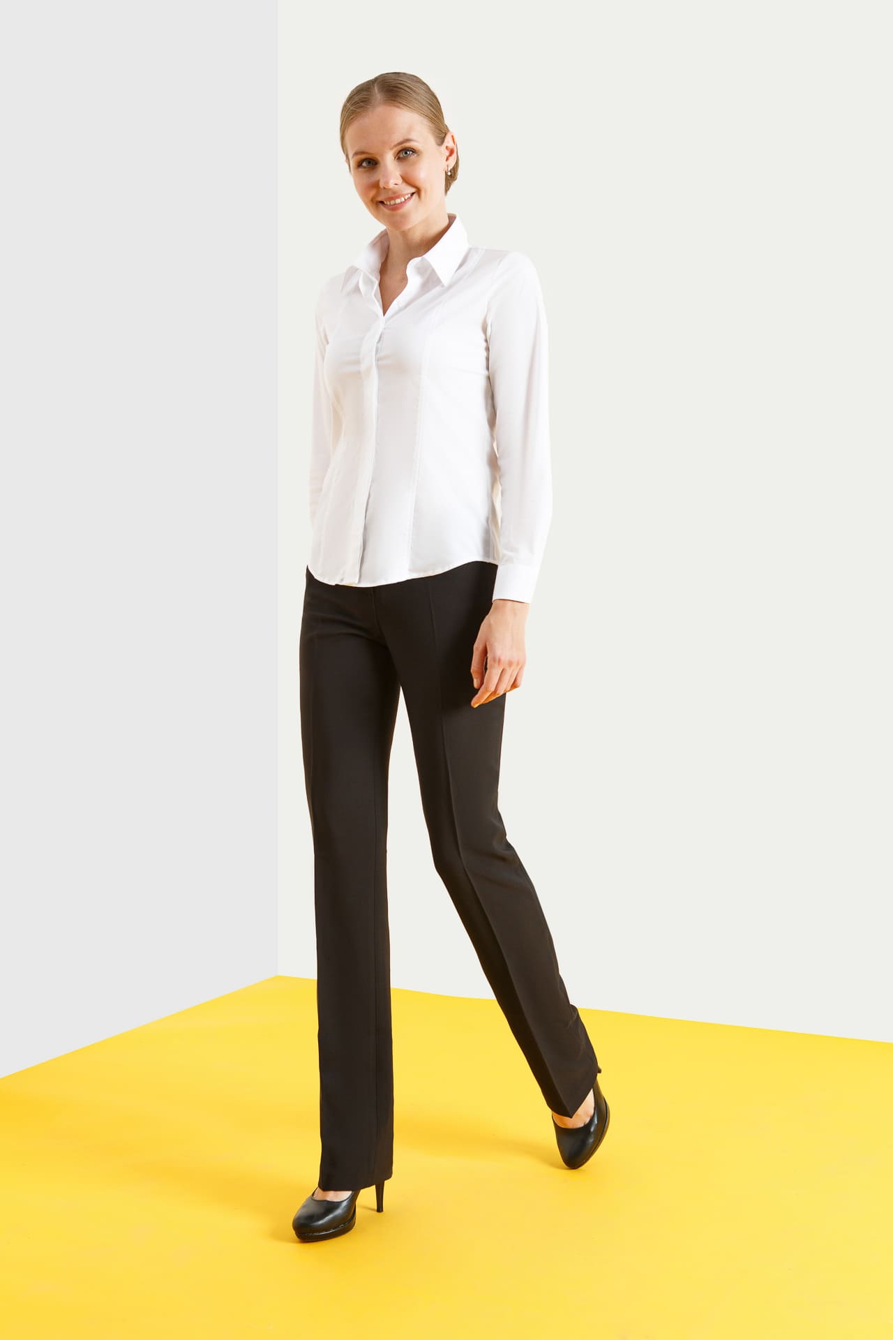 62484 Рубашка женская  white El-Risto  Корпоративная одежда  размер 40 (XS)  - Вид №3