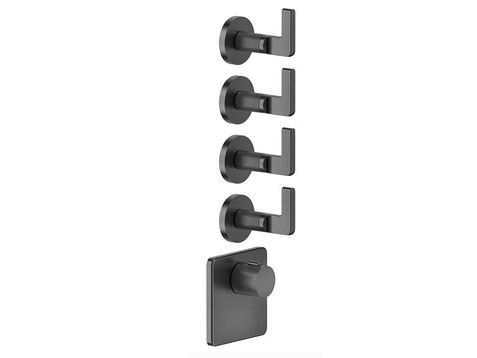 Смеситель для душа с 5 отверстиями из нержавеющей стали Gessi гравированный ARCH-00150570