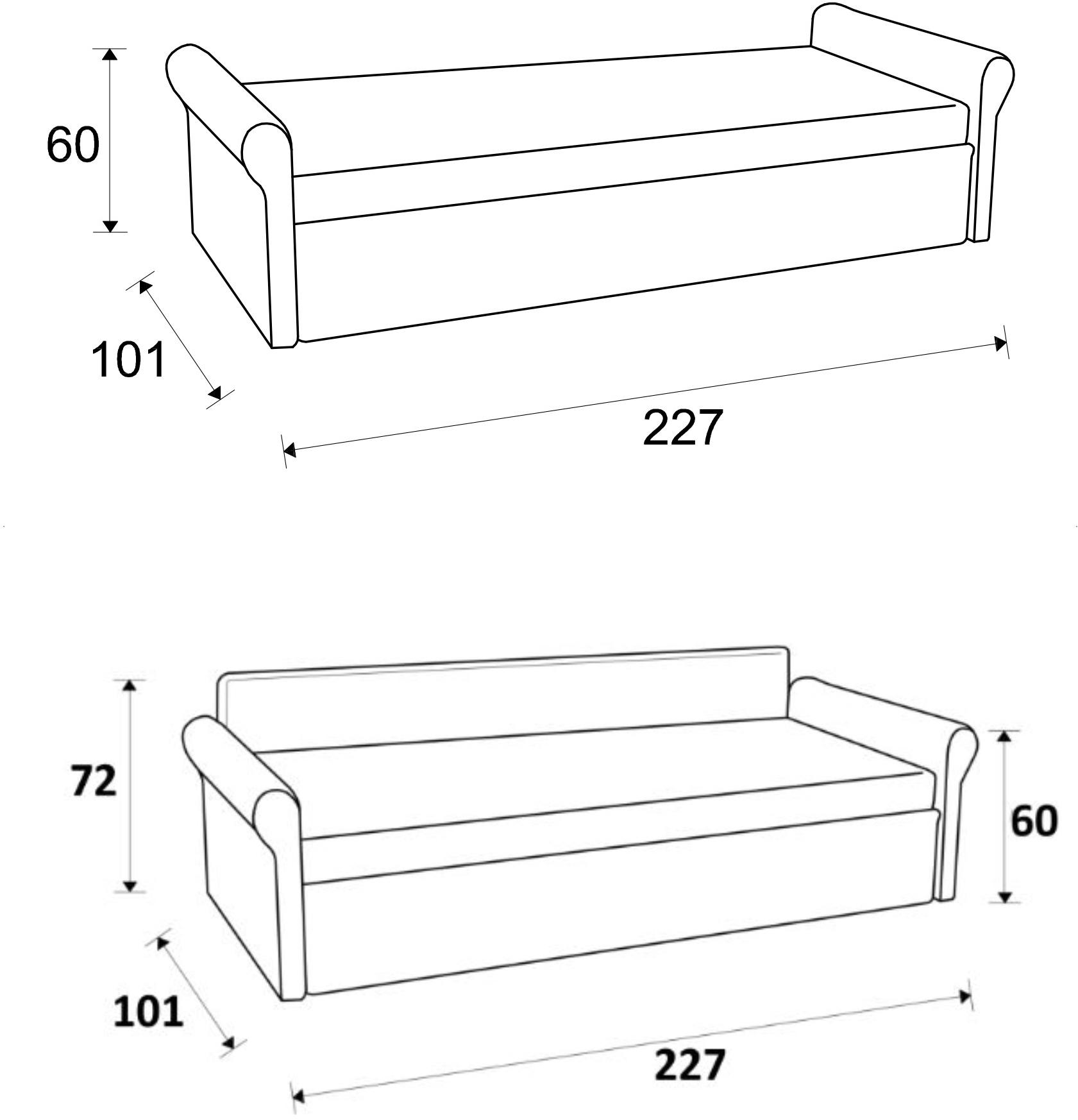 Frauflex Секционный диван-кровать со съемным чехлом из ткани sun-id-1403373 - Вид №2