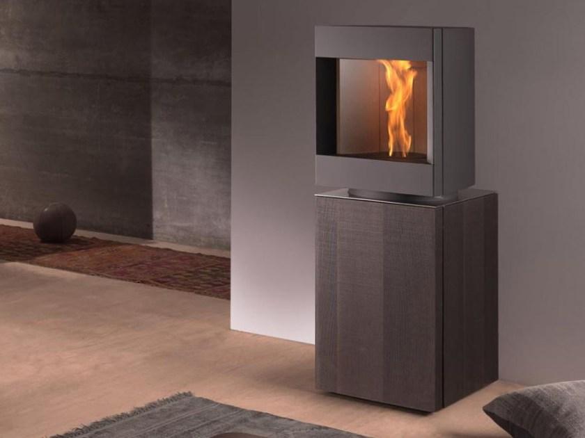 Stûv Вращающаяся печь на гранулах из стали и дерева sun-id-1432893 - Вид №1