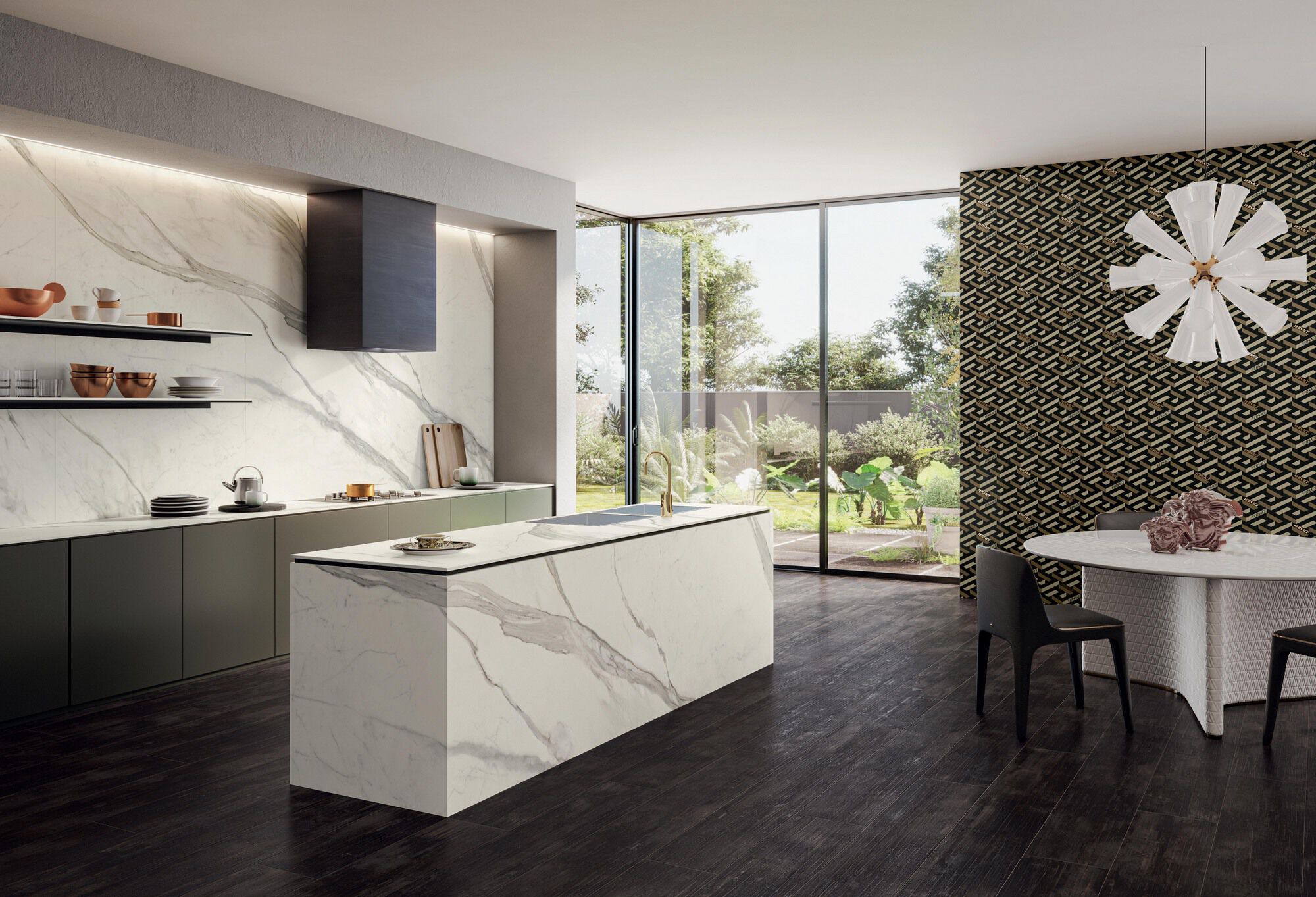 Пол / облицовка керамогранита под дерево Versace Ceramics Eterno ARCH-00097833 - Вид №1