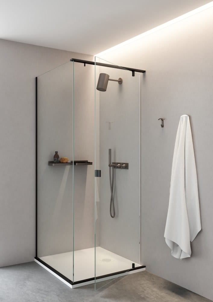 Круглая душевая головка из нержавеющей стали Agape SQUARE ARCH-00101280 - Вид №2