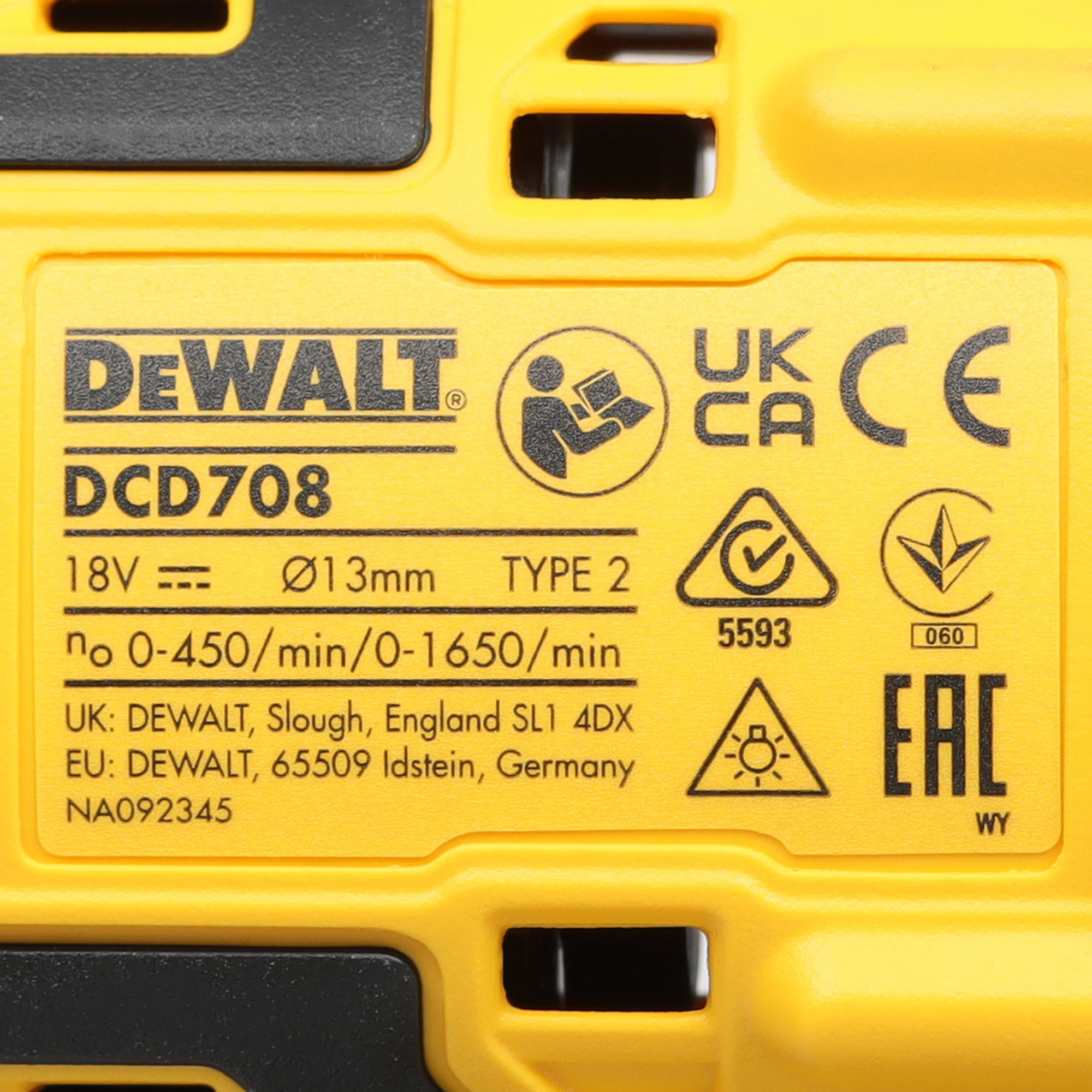 Дрель-шуруповерт DeWalt DCD708D2T-QW XR FLEXVOLТ 18/54V 5440962 STDN-0086201 - Вид №5