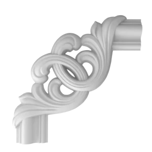 Декоративный угол для молдинга BELLO DECO М10У2 белый 150x150 мм 89381603