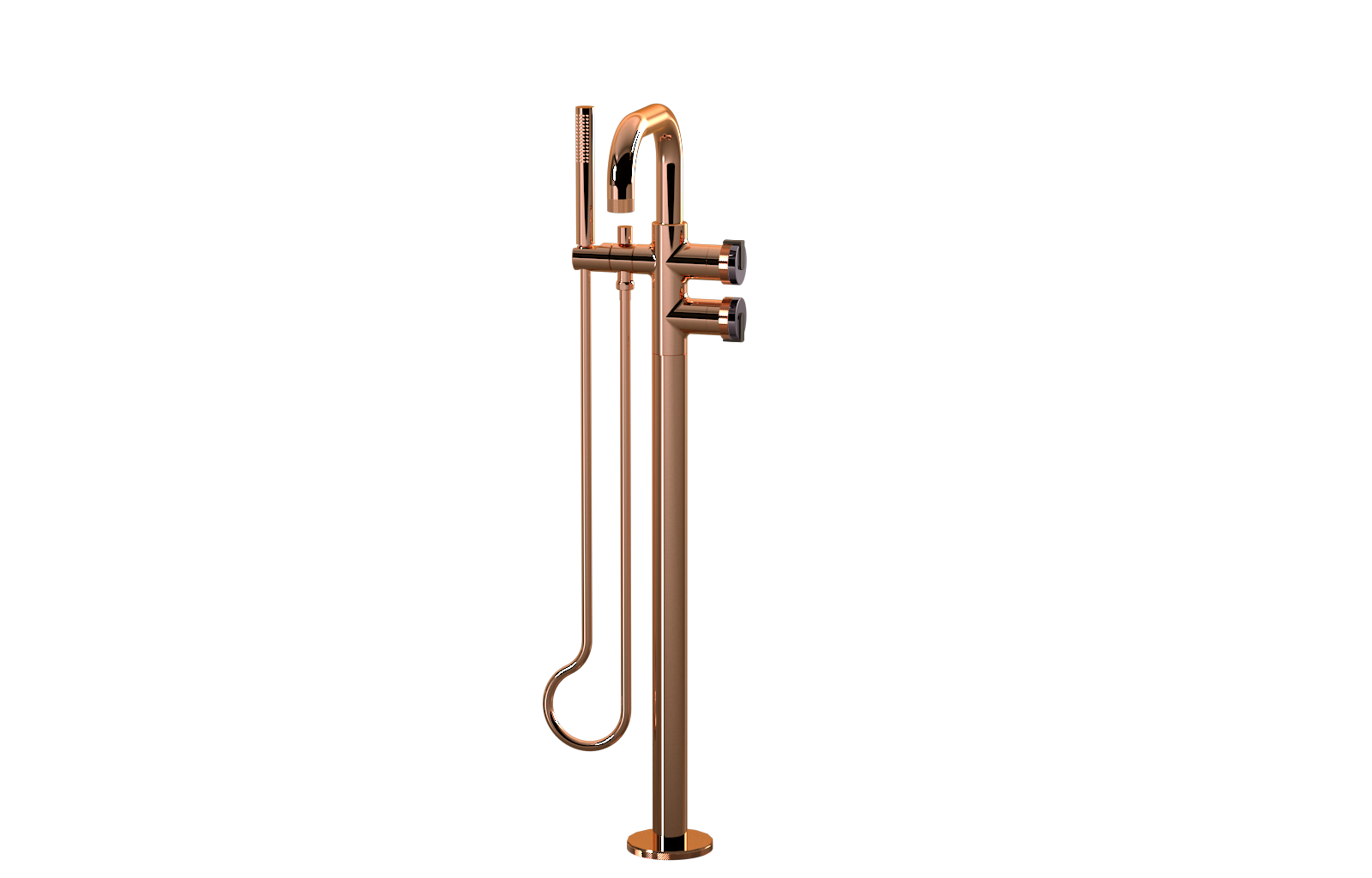 E-11557-R1OX-L1OB-RG Смеситель напольный отдельностоящий (внешняя часть) GRAFF MOD+