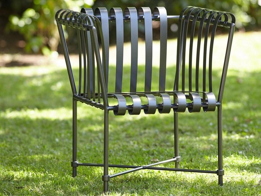 OFFICINACIANI Садовое кресло из оцинкованной стали с подлокотниками Molle Gf4001ac  - Вид №2