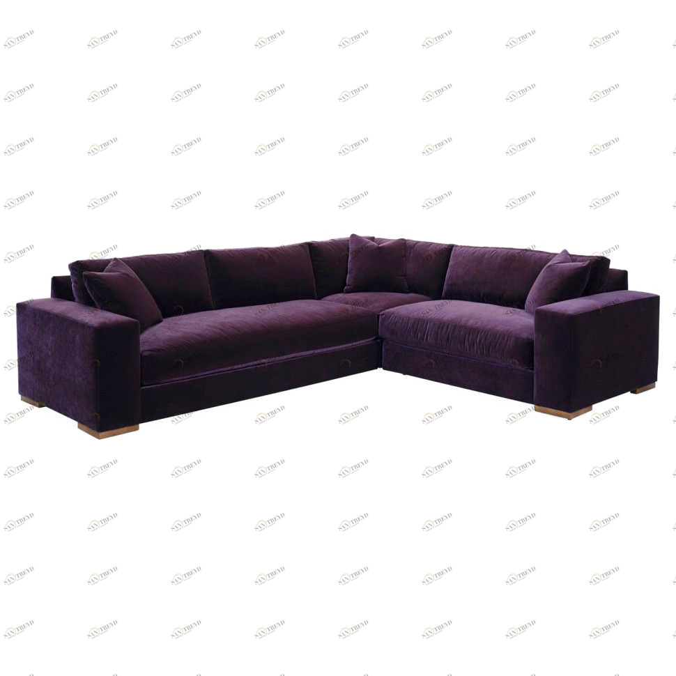 Диван Four угловой фиолетовый ICON DESIGNE ДИЗАЙНЕРСКИЕ, FOUR 178049 Фиолетовый 