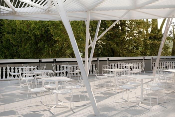 arper Квадратный стол с основанием 4 звезды Fred sun-id-1376046 - Вид №2