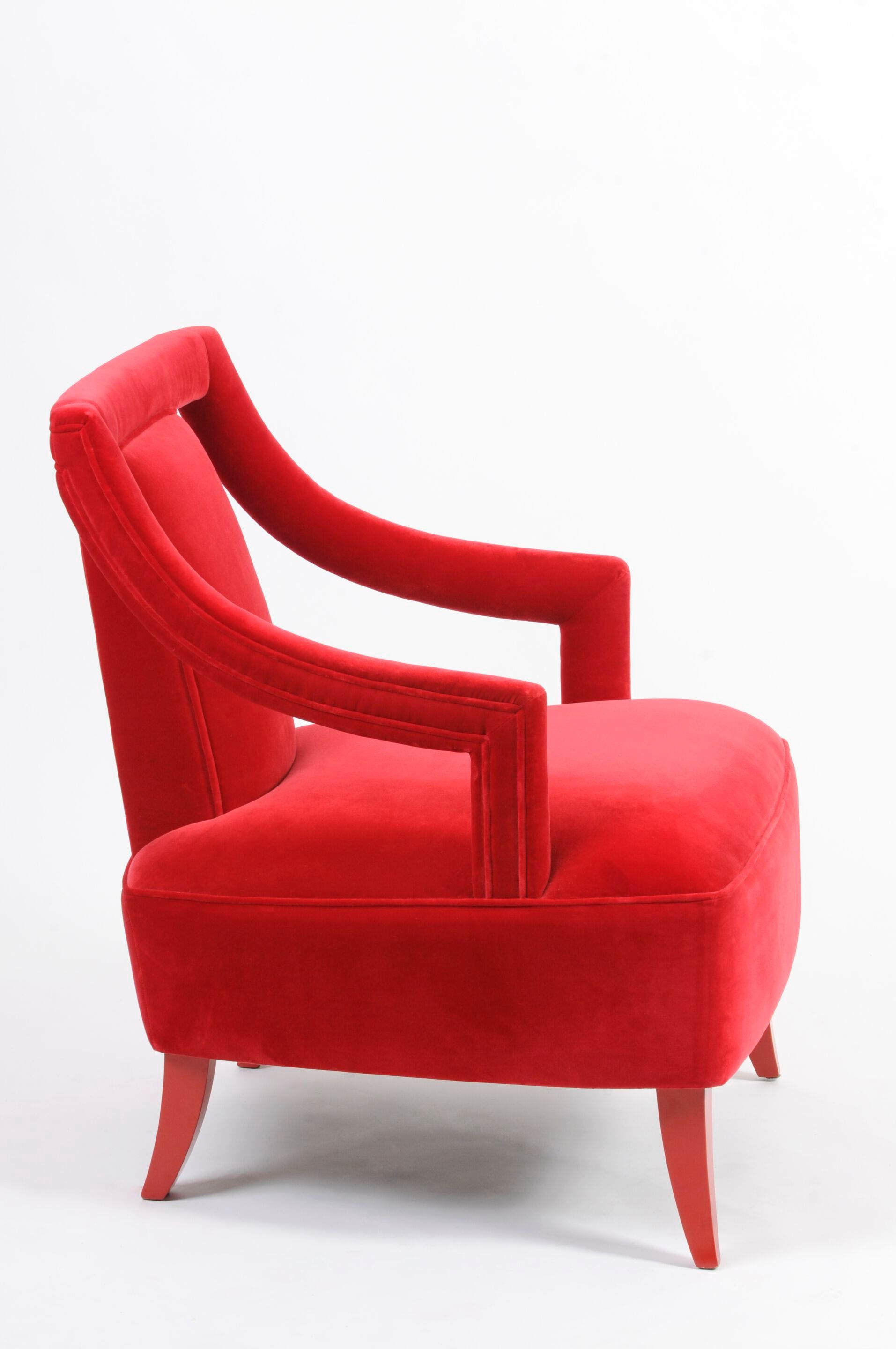 Бархатное кресло с подлокотниками Munna Corset ARCH-00066847 - Вид №4