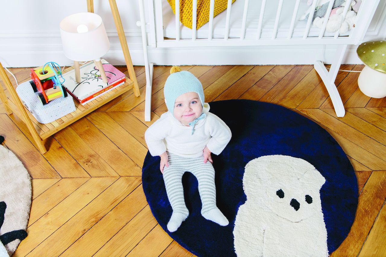 Круглый хлопковый коврик для детей Un Tapis à Paris Children ARCH-00036040 - Вид №1