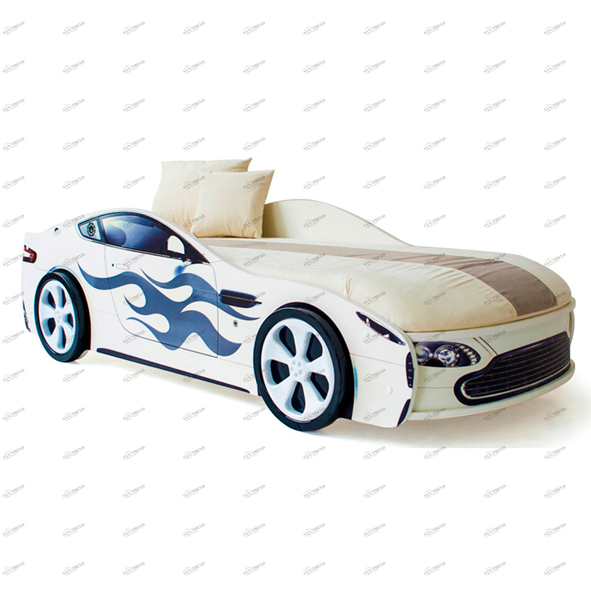 Цветной чехол для матраса "Бондмобиль" белый БЕЛЬМАРКО  326910 Белый Santreyd 