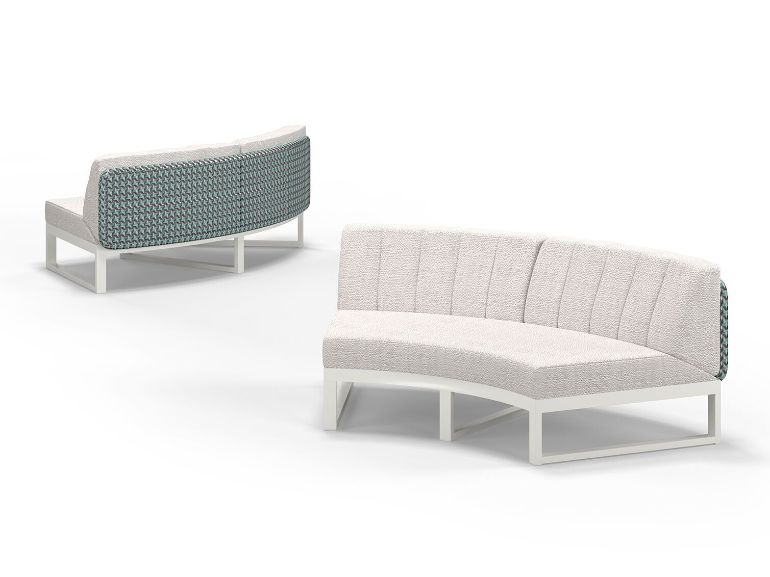 Тканевый изогнутый модульный садовый диван MAMAGREEN Munia ARCH-00029791 - Вид №6