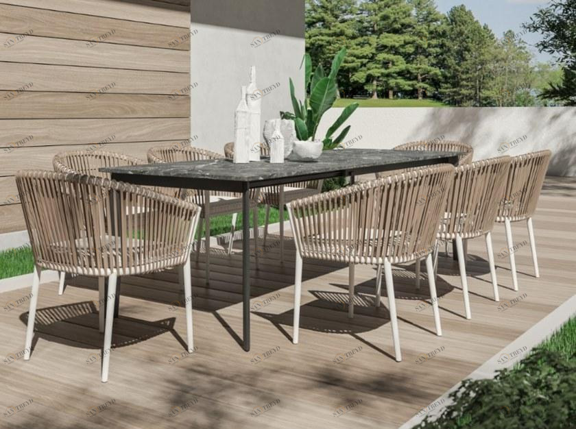 MOBIKA GARDEN Садовый стол из ламината прямоугольной формы раздвижной sun-id-1360883