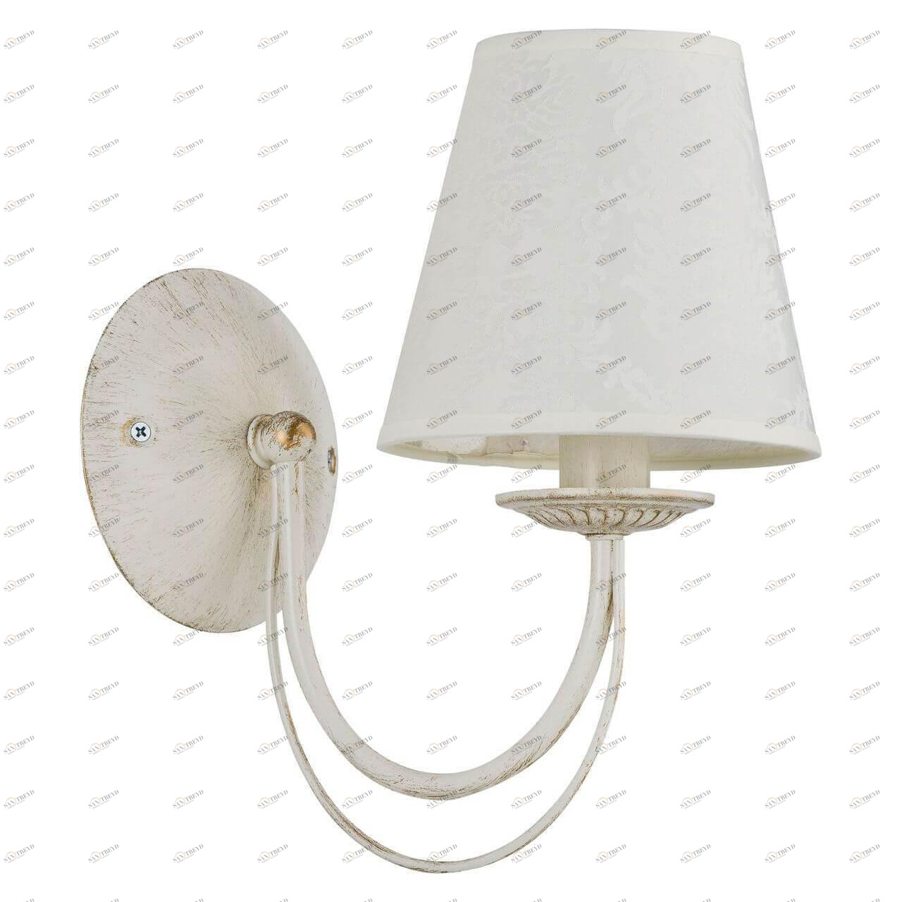 Бра металлическое с абажуром белое Irma 20910 ALFA IRMA 00-3928253 Белый 