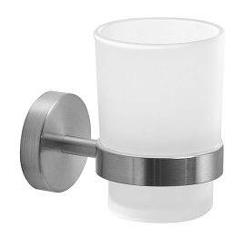 5010(38) Gedy G-Project, настенный стеклянный стакан, цвет зачищенный хром