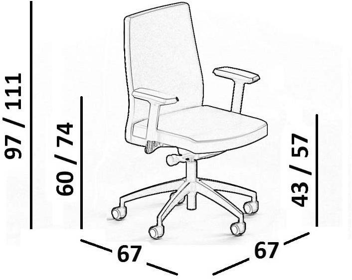 Luxy Кожаное кресло руководителя с подлокотниками на колесиках Smartoffice sun-id-1354966 - Вид №7