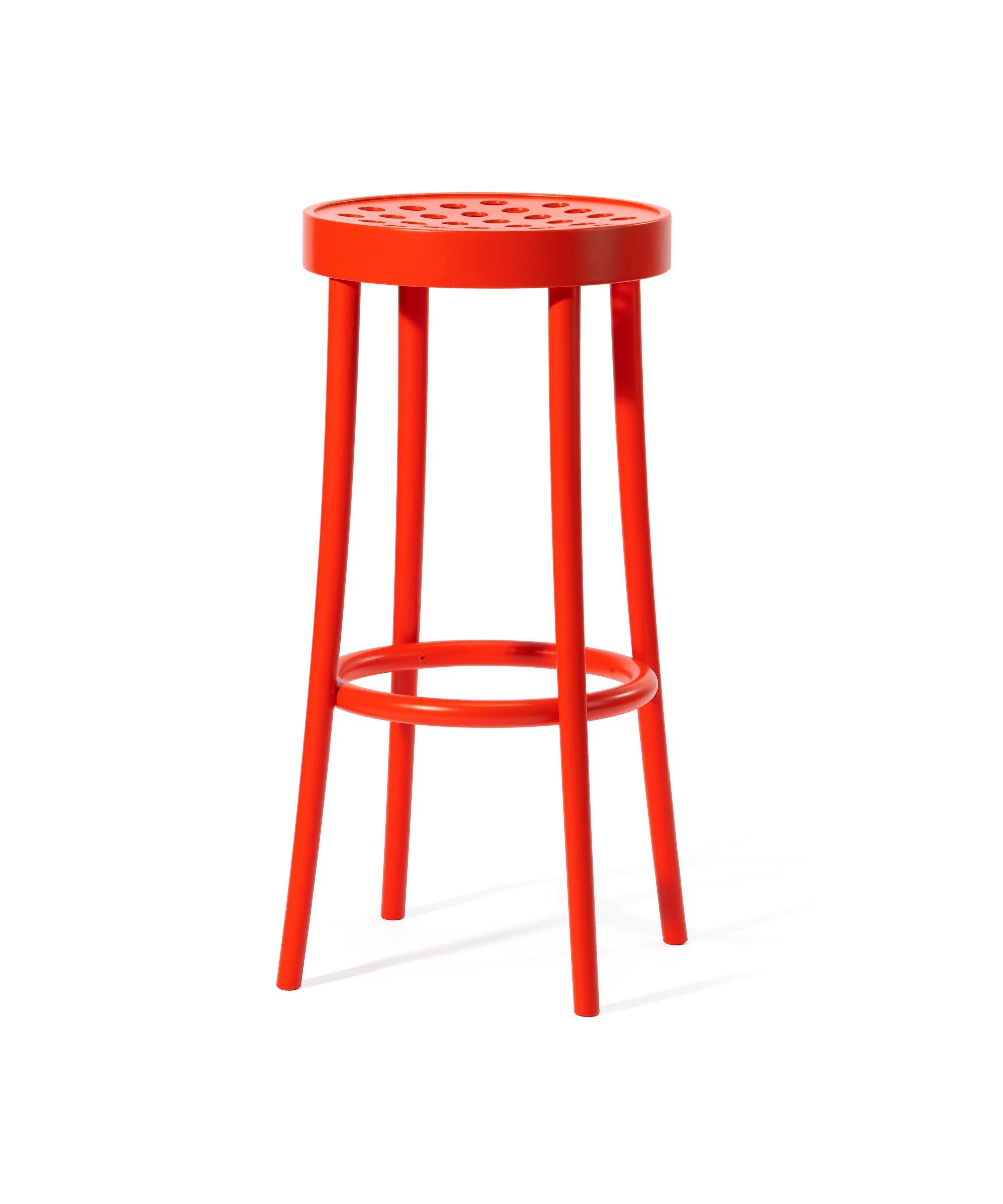 Высокий деревянный барный стул с подставкой для ног TON 822 ARCH-00090162 - Вид №49