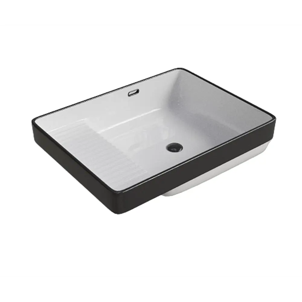 Раковина Slim Black-White накладная на столешницу 56.5x43 см 89316160 STLM-2174224 Santreyd