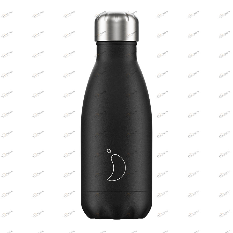 Термос 260 мл черный Monochrome Black CHILLY'S BOTTLES ДИЗАЙНЕРСКИЕ 00-3948001 Черный 