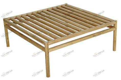 cbdesign Квадратный садовый столик из тика Woo system Tj 328c