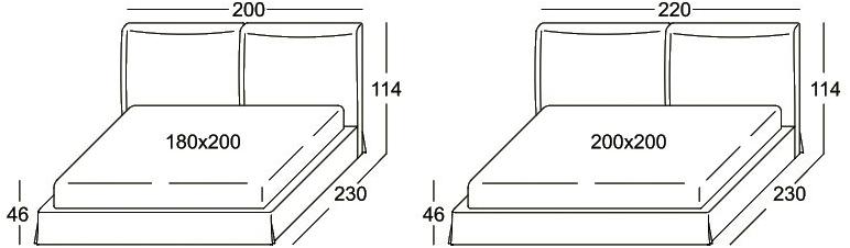 Marac Мягкая кровать со съемным чехлом из ткани Wu sun-id-1438703 - Вид №3