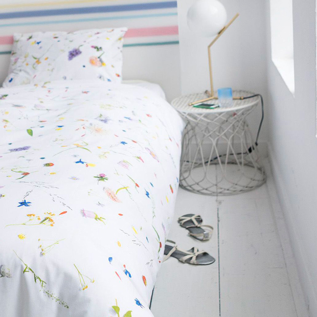 Комплект постельного белья односпальный "Цветочные поля" 150х200 см SNURK  335514 Белый;желтый;зеленый  - Вид №3