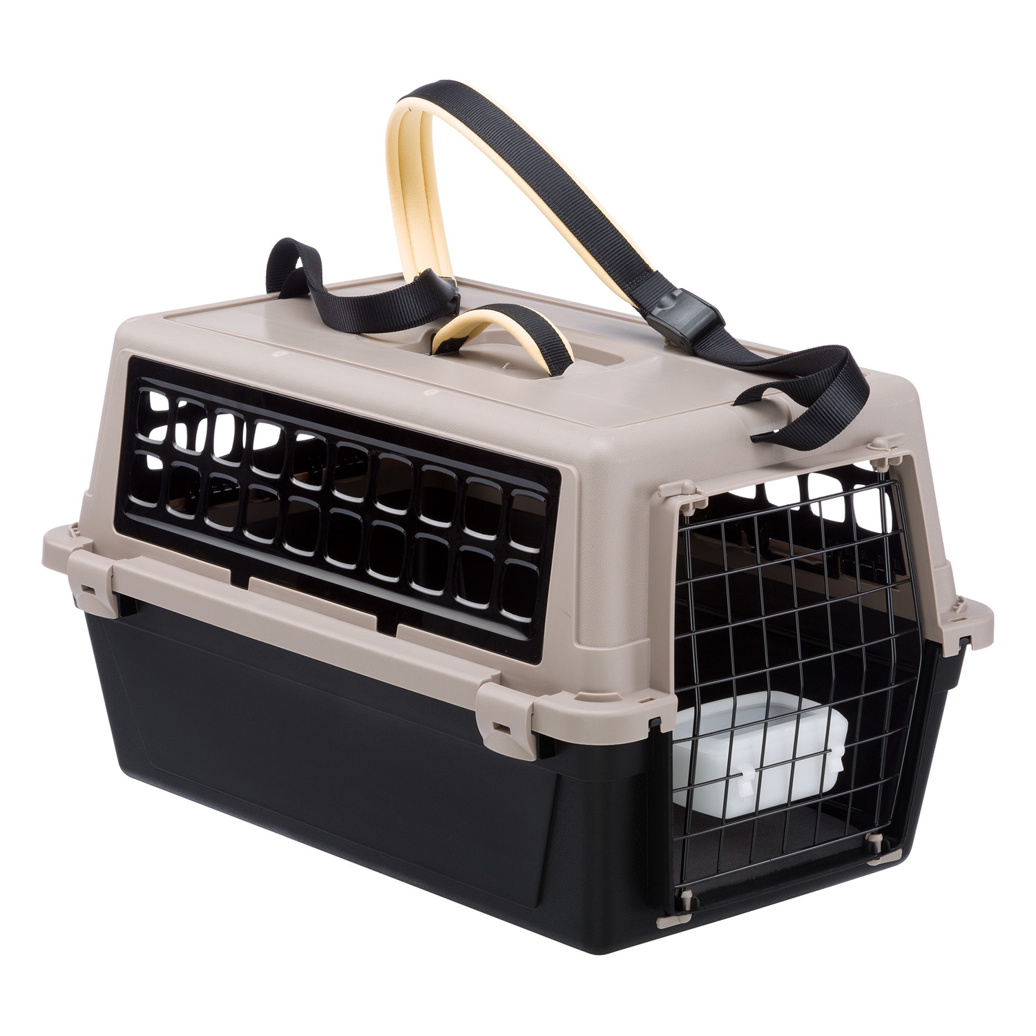 ПР0055877 Переноска Atlas 10 Trendy+ черная, с ремнём FERPLAST 