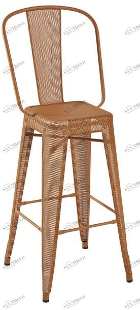 Tolix Табурет металлический высокий со спинкой H sun-id-1473384