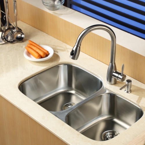 KBU24 Мойка кухонная прямоугольная Krausru  - Вид №5