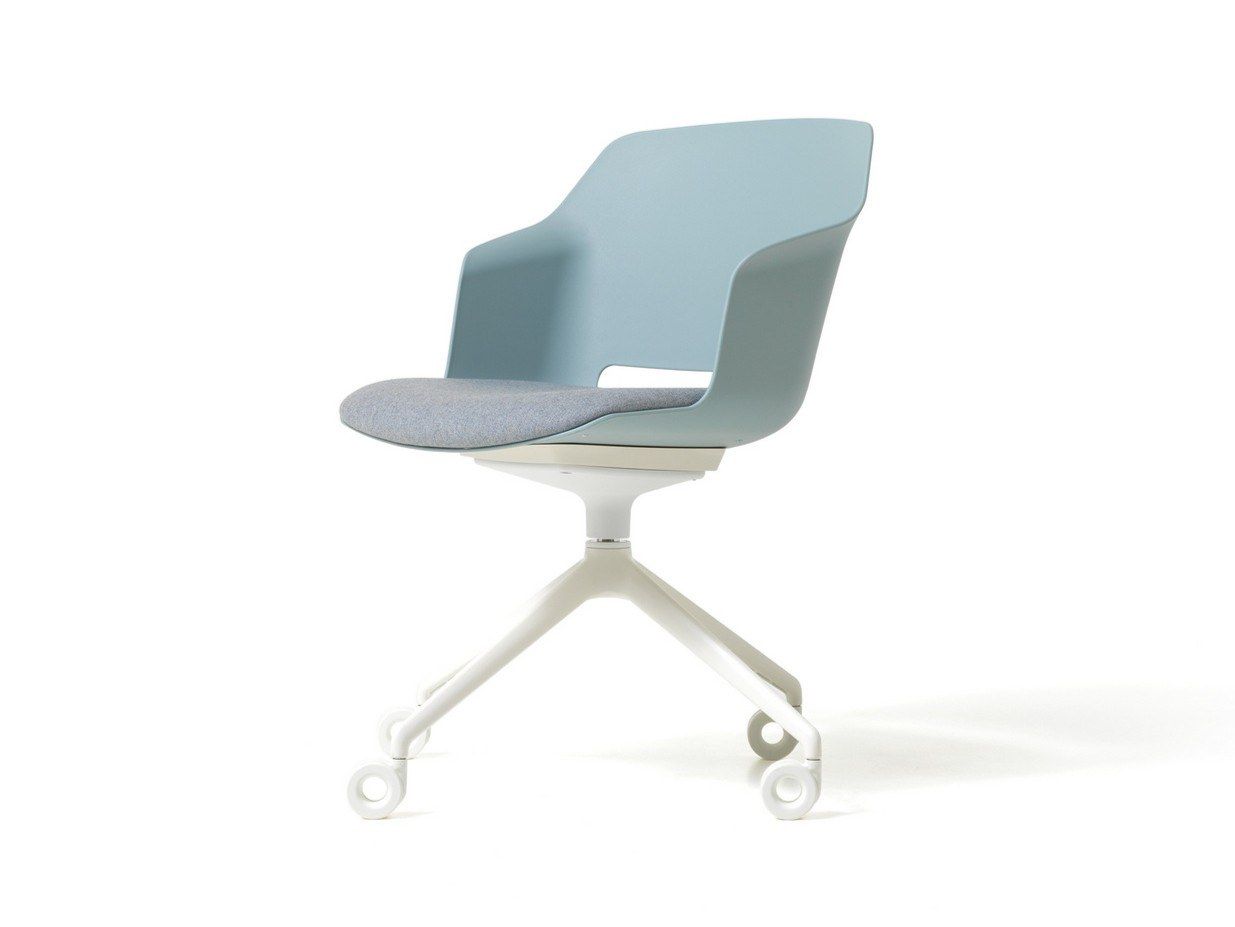 Офисное кресло из полипропилена с подлокотниками с 4 спицами Diemme Clop ARCH-00098529 - Вид №6