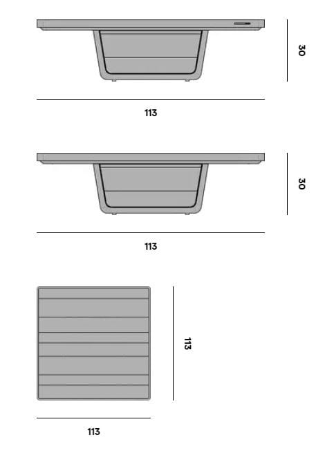 Квадратный стол из тикового дерева MANUTTI Cobi ARCH-00089443 - Вид №10