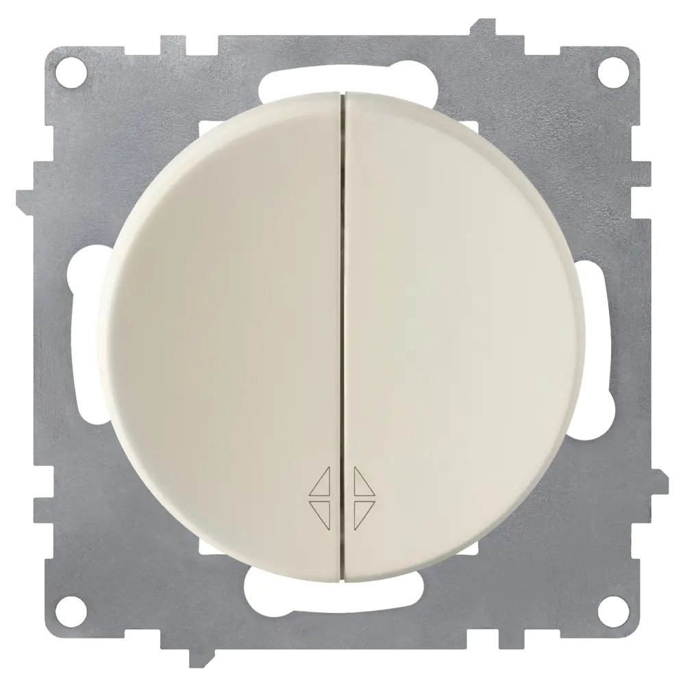 Переключатель встраиваемый Onekey Florence 2 клавиши, цвет бежевый ONEKEYELECTRO STLM-2070322