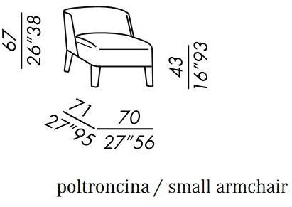 Meridiani Кресло со съемным чехлом из ткани sun-id-1389913 - Вид №10
