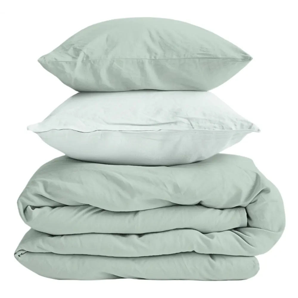 Комплект постельного белья НТК полутораспальный в нежном зеленом цвете 89404972 STLM-1564656 - Вид №2