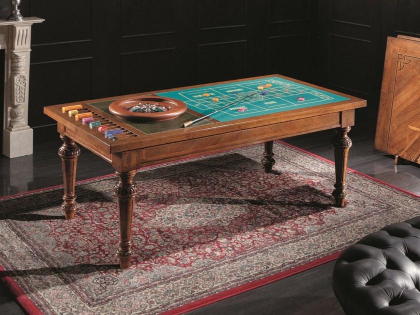 SCAPPINI & C Прямоугольный деревянный игровой стол для гостиной 35th anniversary 991 - Вид №1