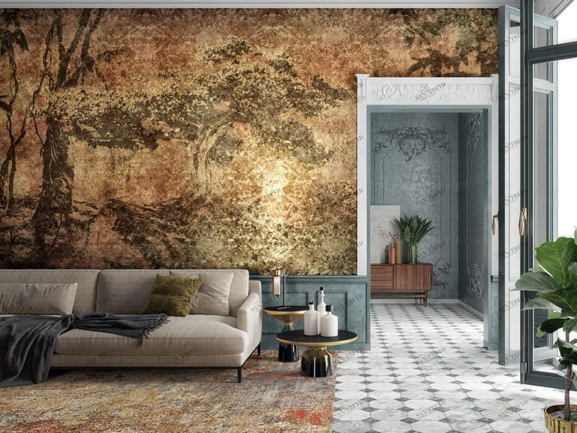 Inkiostro Bianco Сусальное золото обои с пейзажами Goldenwall 2020 Inklask2001,2