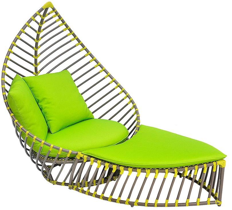 cbdesign Садовое кресло из алюминия с высокой спинкой Foglia N120n1 - Вид №4