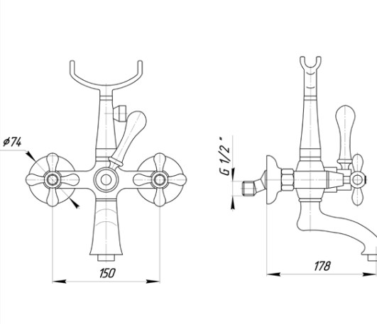 ML.BTC-102.CR Смеситель Migliore Beatrice - Вид №1