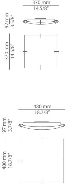 Estiluz Потолочный светильник из сатинированного стекла Essentials T-2601l / t-2602l - Вид №2