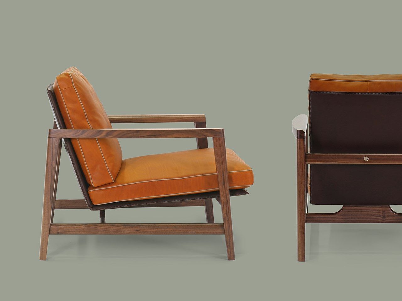 Кожаное кресло с подлокотниками Borzalino SEAN ARCH-00110599 - Вид №11