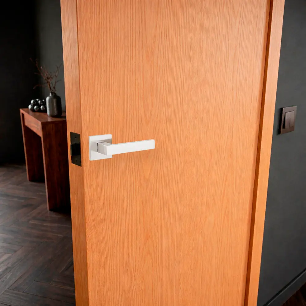 Дверная ручка на розетке Armex H-30130-A без запирания цвет никель STLM-2157320 - Вид №5