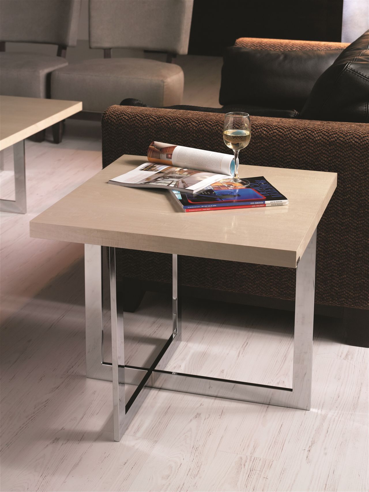 Высокий квадратный деревянный журнальный столик Hurtado Evolution ARCH-00107627 - Вид №6