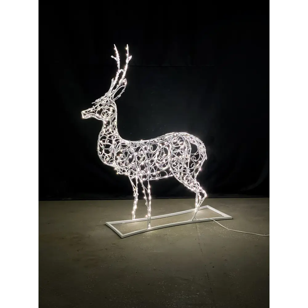 Электрическая светящиеся фигура Олень маленький рождественский 400 LED 100x160x30 см теплый белый свет 86164105 STLM-2136657 LUMINE AJUR 