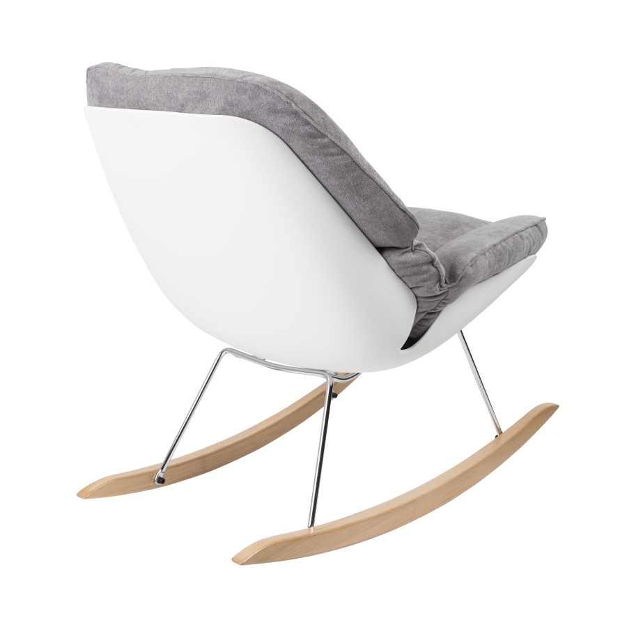Лаунж кресло-качалка Rocky светлое White Label Living 3100042 - Вид №7
