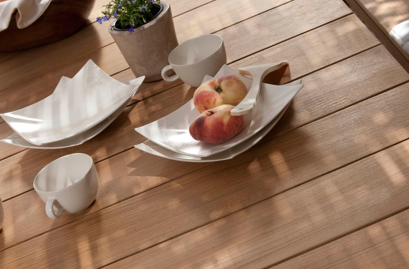 Прямоугольный обеденный стол из тикового дерева TRIBÙ Kos ARCH-00043386 - Вид №6