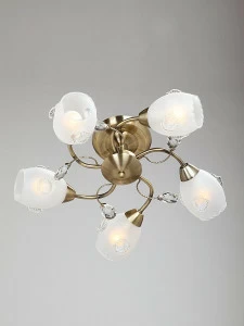 Потолочная люстра Vitaluce V3536/5PL VITALUCE ДИЗАЙНЕРСКИЕ 220112 Белый