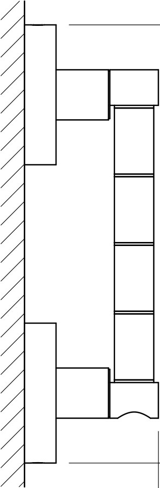 HAR 025 Держатель полотенец поворотный четверной 40 cm ARTWELLE Harmonie - Вид №1