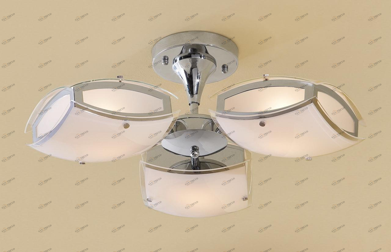 Потолочная люстра Citilux Берген CL161131 CITILUX БЕРГЕН ХРОМ 183021 Белый 